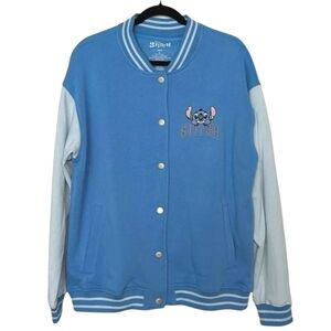 Disney Stitch Blue Button-Up Jacket NWOT